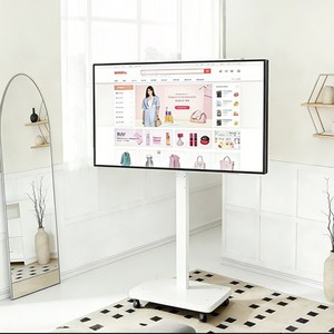 콜콜러브 모니터 거치대 높이 조절 이동식 TV 받침대 가로세로 화면 10-43인치TV 이동식거치대