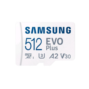 삼성 EVO PLUS 마이크로 SD 메모리 카드 닌텐도 스위치 스마트폰 외장 메모리 카드 160MB/s, 512GB, 1개