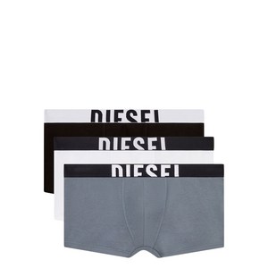 디젤 데미안 D팝 복서 브리프 3팩 세트, 화이트계열+블랙계열, Standard M