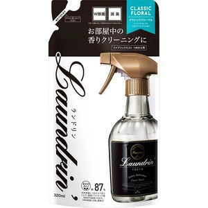 일본 란도린 Laundrin 패브릭 미스트 클래식 플로랄 BTS정국 리필 320ml, 370ml, 1개