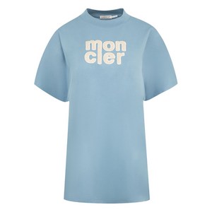 몽클레르 로고 자수 티셔츠, 블루계열, Standard M(KR 66)