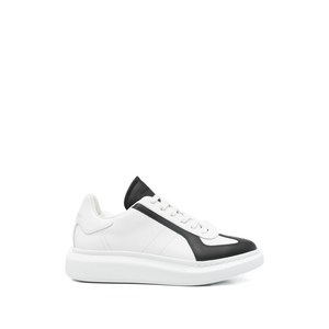 알렉산더맥퀸 오버사이즈 레이스업 로우탑 스니커즈, Italy 40(KR 250), 화이트계열+블랙계열