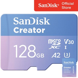 샌디스크 크리에이터 마이크로 SD카드 액션캠 블랙박스 카메라 메모리