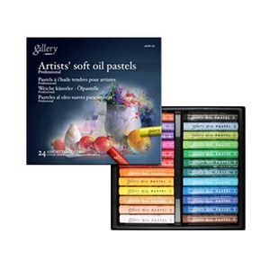 문교 전문가용 소프트 오일 파스텔 혼합 24색 MOPV 유성 채색 색칠도구 미술 부자재료 준비물