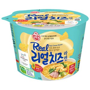 오뚜기 리얼치즈라면 용기 120g, 4개