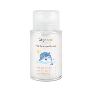 오가베베 아기 선크림 클렌징 토너 150ml 원터치 리무버 썬크림 클렌저 유아, 1개