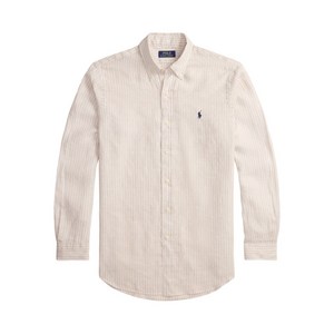 폴로랄프로렌 스트라이프 버튼다운 셔츠, 베이지계열+화이트계열, Standard XL(KR 110)