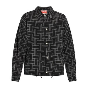 겐조 위브 프린트 윈드브레이커 재킷, 블랙계열+화이트계열, Standard M(KR 100)