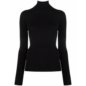 보테가 베네타 터틀넥 골지 트리밍 탑