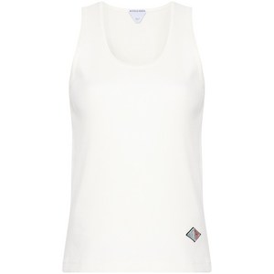 보테가 베네타 로고 패치 골지 탑, 베이지계열, Standard XS