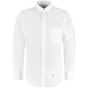 톰 브라운 새딘 옥스포드 버튼 다운 긴소매 4-바 셔츠, 화이트계열, Numeric 5(KR 115)