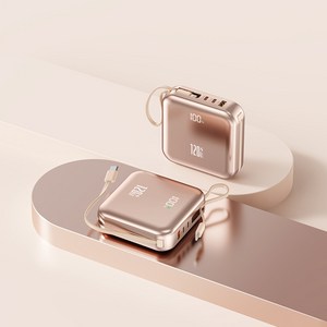 GoaTa 대용량 보조배터리 120W 고속충전 30000mAh 멀티단자 잔량표시 내장 케이블