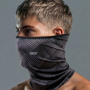 나인에프엑스 스포츠 쿨마스크, 23 x 29 cm, 수퍼에이트 블랙, 1개