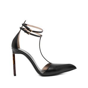 톰포드 T스트랩 펌프스 105mm, Italy 37(KR 230), 블랙계열