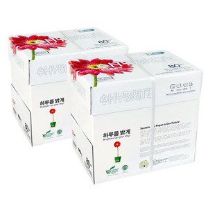 하이브라이트 복사용지 A4용지 80g, A4 (2500매), 1박스