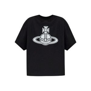 비비안웨스트우드 구체 로고 티셔츠, 블랙계열, Standard S(KR 55)
