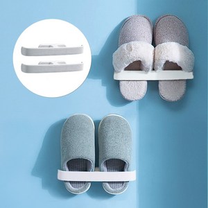 프랜베이 슬리퍼 거치대 거실화 실내화 정리대 욕실화 걸이, 클린화이트, 2개