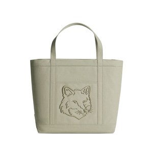 메종키츠네 라지 폭스 헤드 토트 백