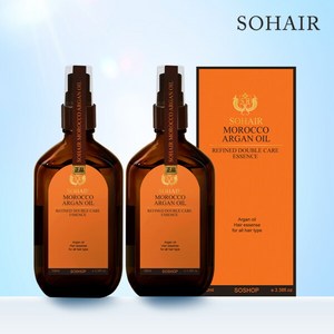 쏘헤어 모로코 아르간오일 리파인드 더블케어 에센스, 100ml, 2개