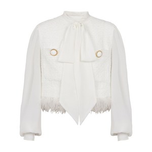 발망 패널 트위드 재킷