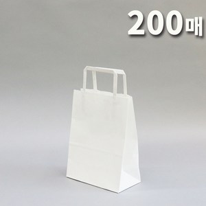 애브리플러스 크라프트 종이쇼핑백 종이가방 10개 50개 100개 200개, 화이트, 200장