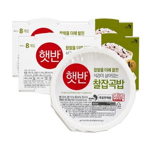 햇반 찰잡곡밥, 210g, 16개