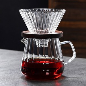 Qiaokao 커피 핸드드립 세트, 서버 + 받침대 +..., 600ml, 2세트