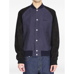 디올 리본 버튼 컬리지 재킷, 블루계열+블랙계열, IT/FR 48(KR 100)