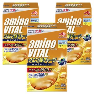 아미노바이탈 구연산 충전 워터 4500mg 아미노산 1500mg 레몬맛 파우더 24개입