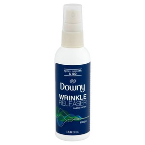 미국 다우니 구김 펴짐. 냄새 제거 정전기 방지 휴대용 스프레이 Downy Wrinkle Releaser 3oz, 1개, 90ml