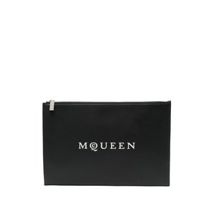 알렉산더맥퀸 로고 프린트 클러치