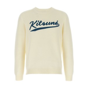 메종키츠네 로고 바시티 스웨터, 화이트계열, Standard M(KR 100)