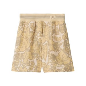 버버리 보태니컬 프린트 실크 쇼츠