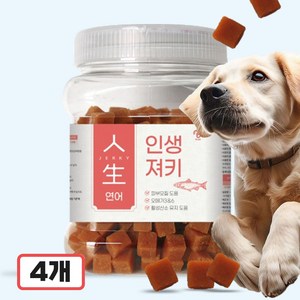 피랩 강아지 인생 져키 간식 400g, 연어, 4개