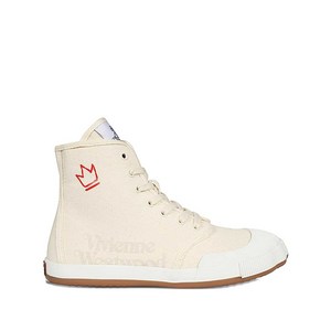비비안웨스트우드 크라운 로고 하이탑 스니커즈, IT 43(KR 280), 화이트계열