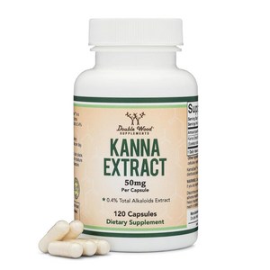 Kanna 추출물 보충제 (스셀레튬 토르투오섬) - 캡슐 당 50mg 120개 휴식과 마음의 평화(최소 0.4% 총 알칼로이드) GMO 프리 글루텐 비건 안전 Double Wo, 1개, 120정