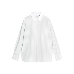 메종키츠네 스트라이프 패턴 셔츠, 화이트계열, FR 40(KR 66)