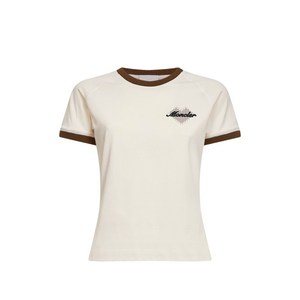 몽클레르 골지 하트 프린트 티셔츠, 베이지계열, Standard L(KR 77)