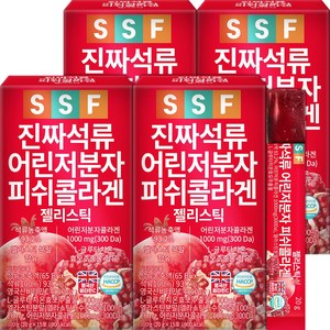 순수식품 석류 저분자 콜라겐 젤리 스틱, 300g, 4개