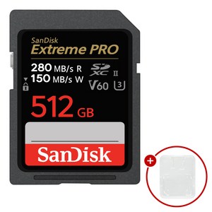 샌디스크 익스트림 프로 SD메모리카드 SDXEP Extreme PRO UHS-II + SD카드 케이스 패키지
