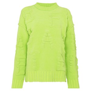 보테가 베네타 알파벳 모티프 셔닐 스웨터