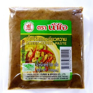 월드푸드 태국 남자이 그린커리 페이스트 소스 GREEN CURRY PASTE, 100g, 4개