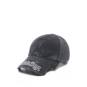발렌시아가 distressed logo cap