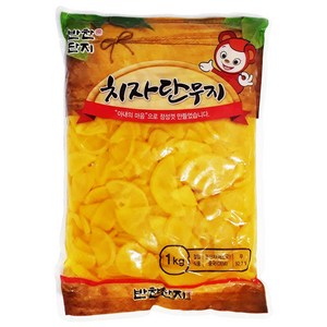 이강산닷컴 반찬단지 슬라이스 치자 단무지 1Kg, 3개