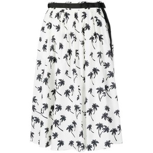 몽클레르 몽클레어 야자수 프린트 미디 스커트