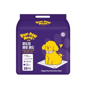 포포몽 발도장 제로 배변패드, 대형(70 x 60..., 20개입, 4개