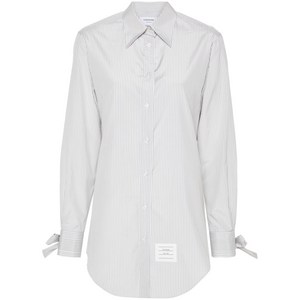 톰 브라운 보우 커프 셔츠 드레스