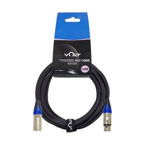 VOLT 마이크 케이블 VCF-1000 XLR 양캐논 10M 보컬 강의용 노래방 유선 다이나믹 마이크 연장 음향 선 [정품/빠른배송]