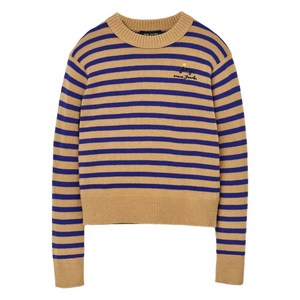 마크제이콥스 스트라이프 플라워 장식 스웨터, 브라운계열, Standard L(KR 77)