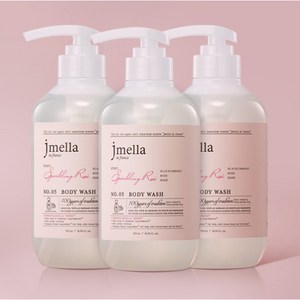 제이멜라 인 프랑스 스파클링 로제 바디 워시 프루티 로즈향, 500ml, 3개